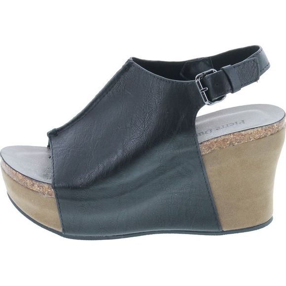 Pierre Dumas Hester-14 Black Womens sandals 7.5 NEW - Picture 2 of 7